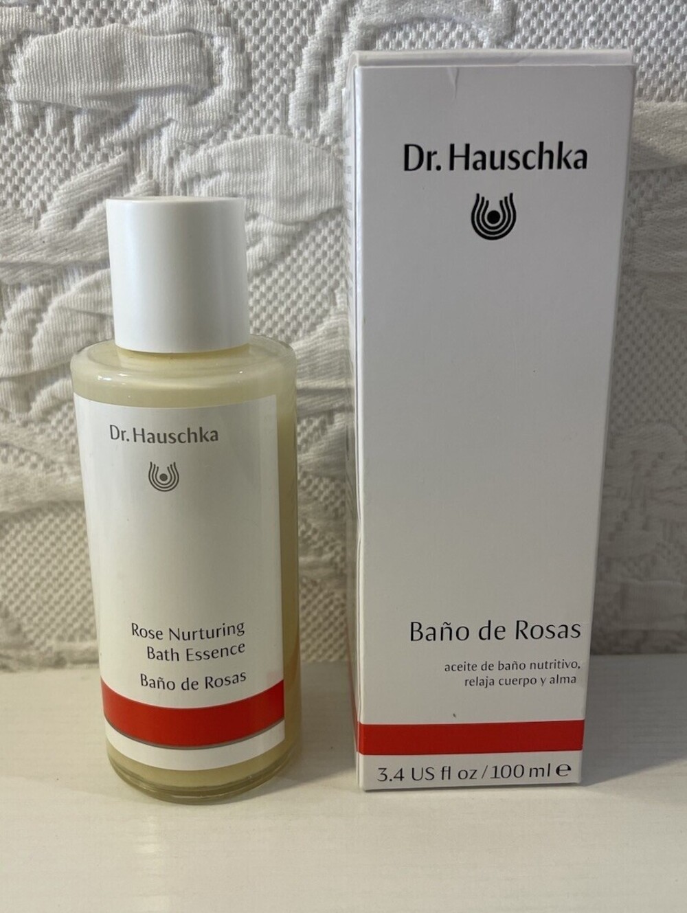 NIB Dr. Hauschka Rose Nurturing Bath Essence 3.4 fl oz